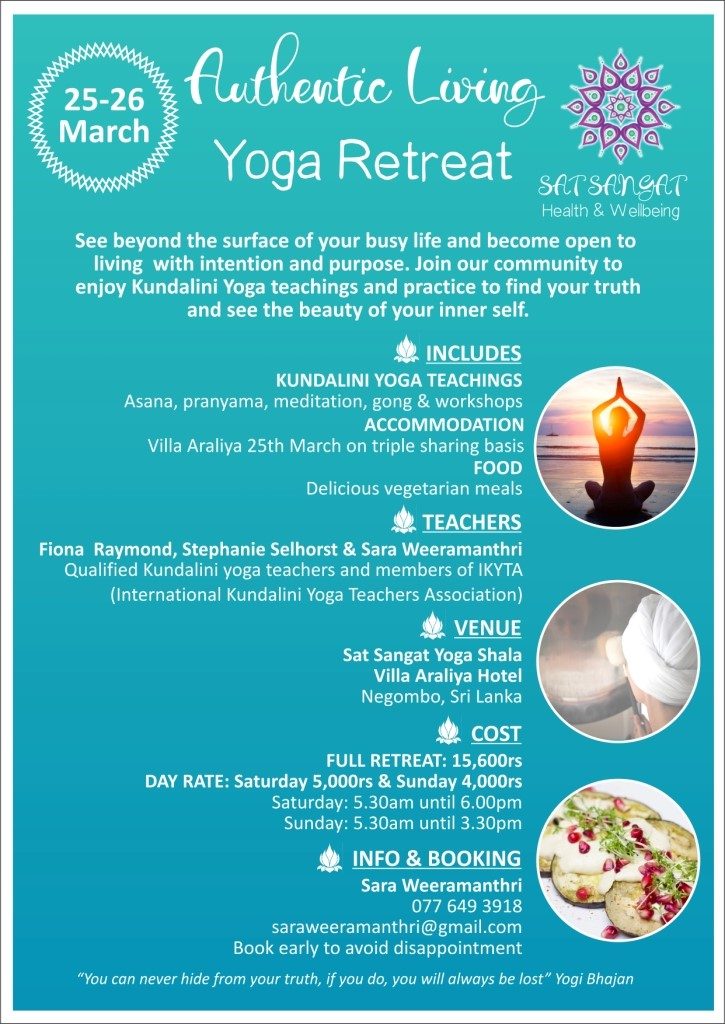 Villa Araliya Yoga Flyer